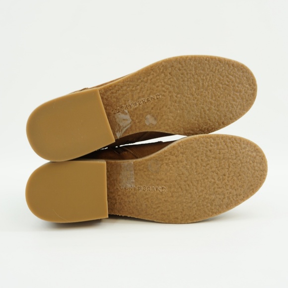 Lucky Brand Ankle Boot Lace Up Booties Toffee 6 - Picture 7 of 8